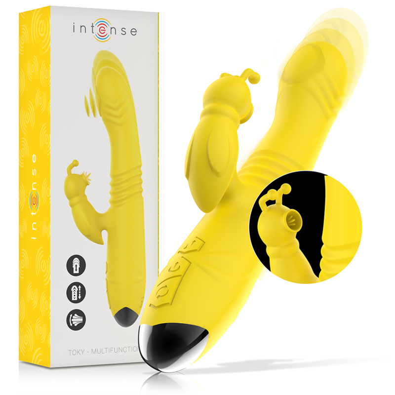 Vibromasseur Multifonction Toky Up & Down Jaune - Intense