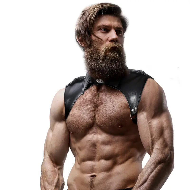 Harnais Poitrine Brigade Éco-Cuir Réglable - Fetish Submissive - FETISH SUBMISSIVE ATTITUDE