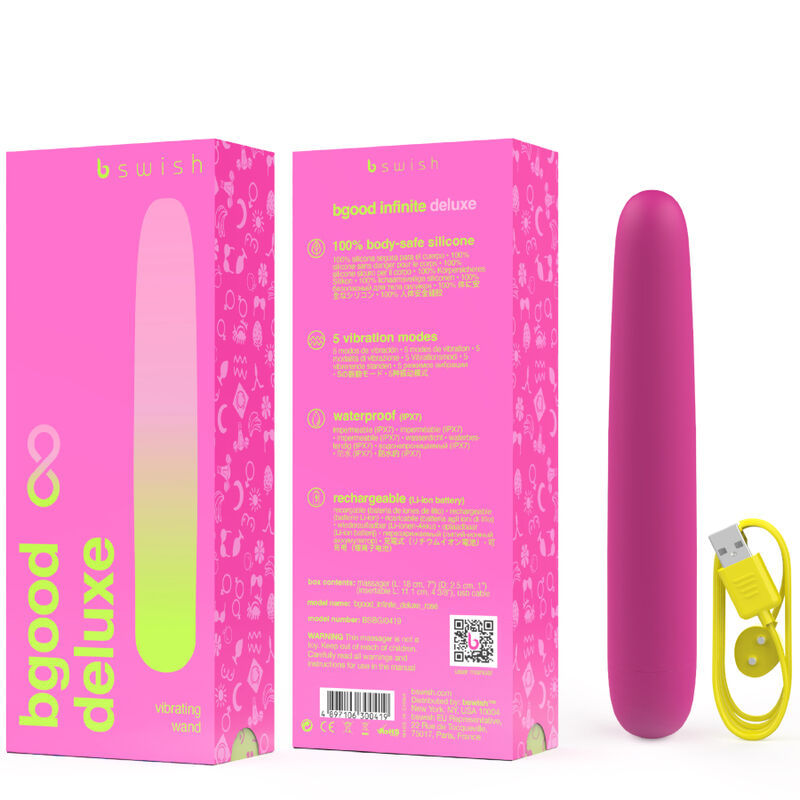 B Swish - Mini Vibro en Silicone Bgood Infinite Deluxe - Rose