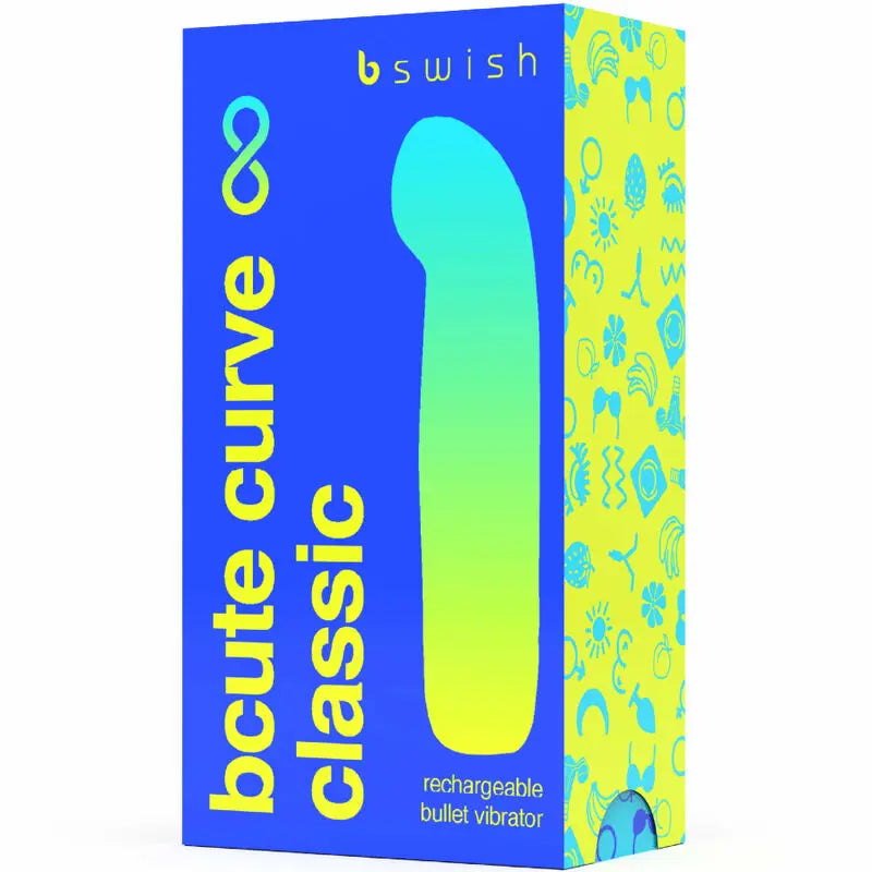 B Swish - Vibromasseur Rechargeable Incurvé Bcute Curve Classic - Bleu