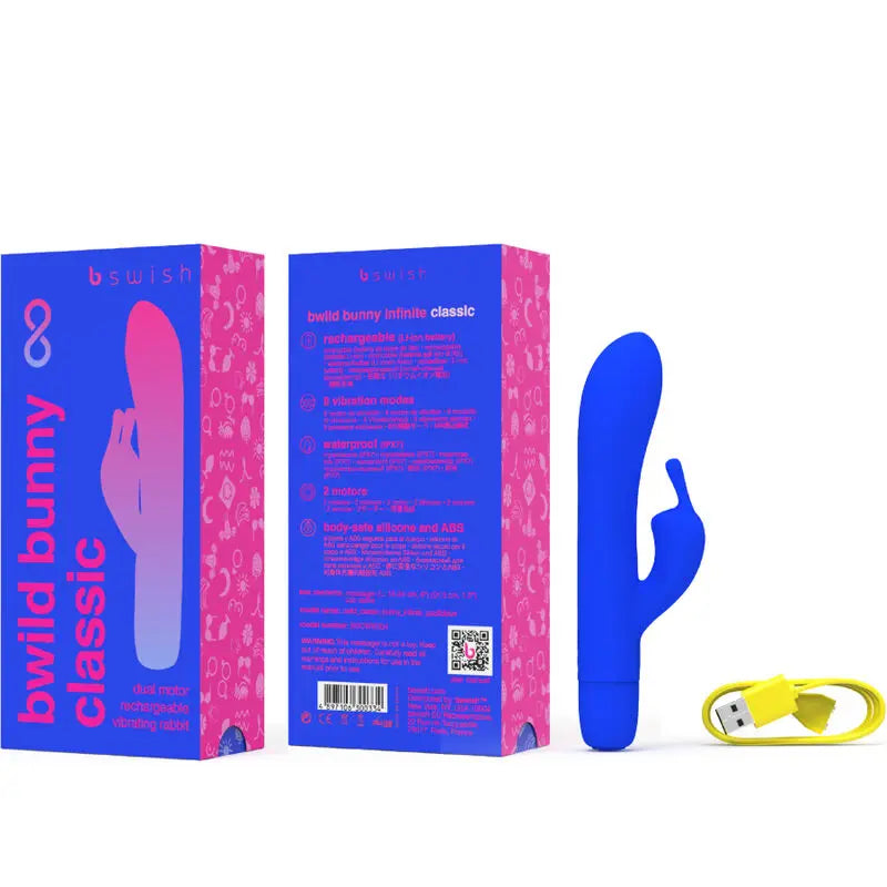 B Swish – Vibromasseur Rabbit Bwild Bunny Infinite Classic – Bleu