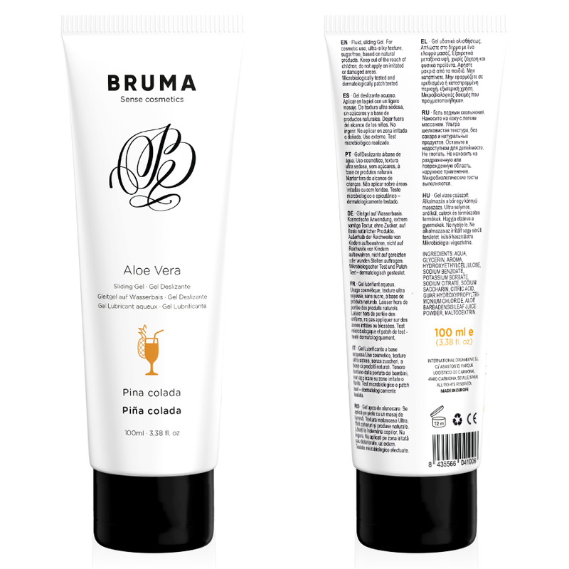 Gel Lubrifiant Bruma Aloe Vera Saveur Pina Colada 100ml - Bruma