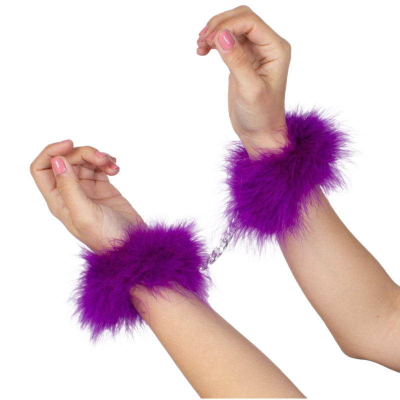 Secret Play - Menottes en Plumes Handcuffs Marabou - Violet