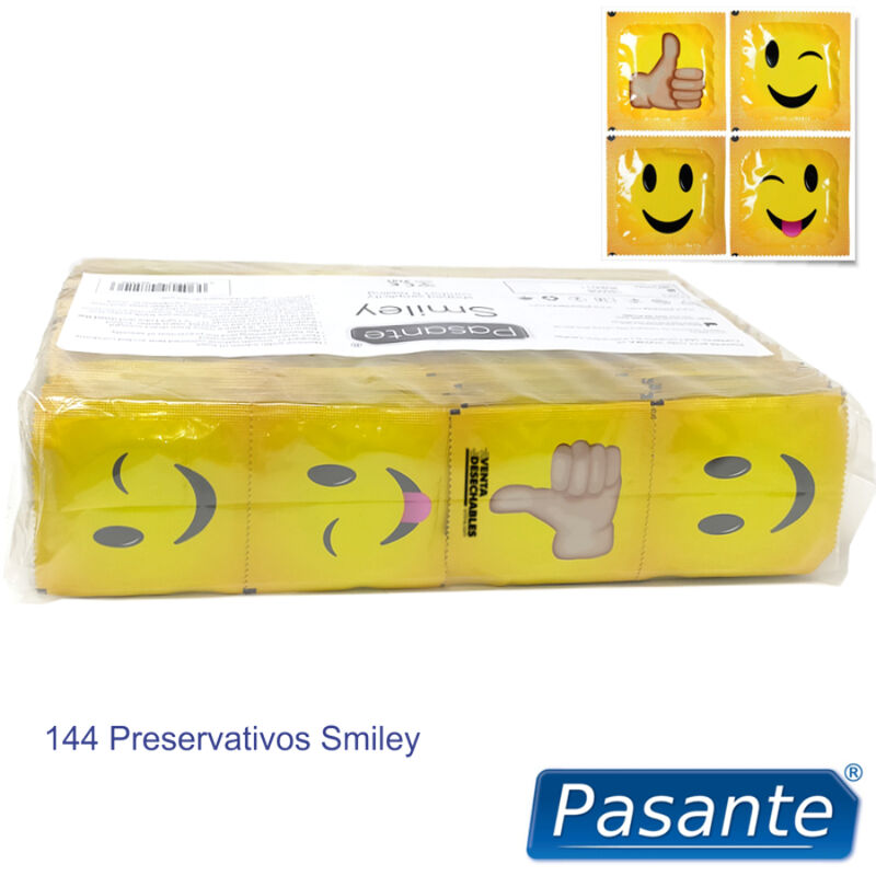 Préservatifs Smiley sac 144 unités - Pasante - PASANTE