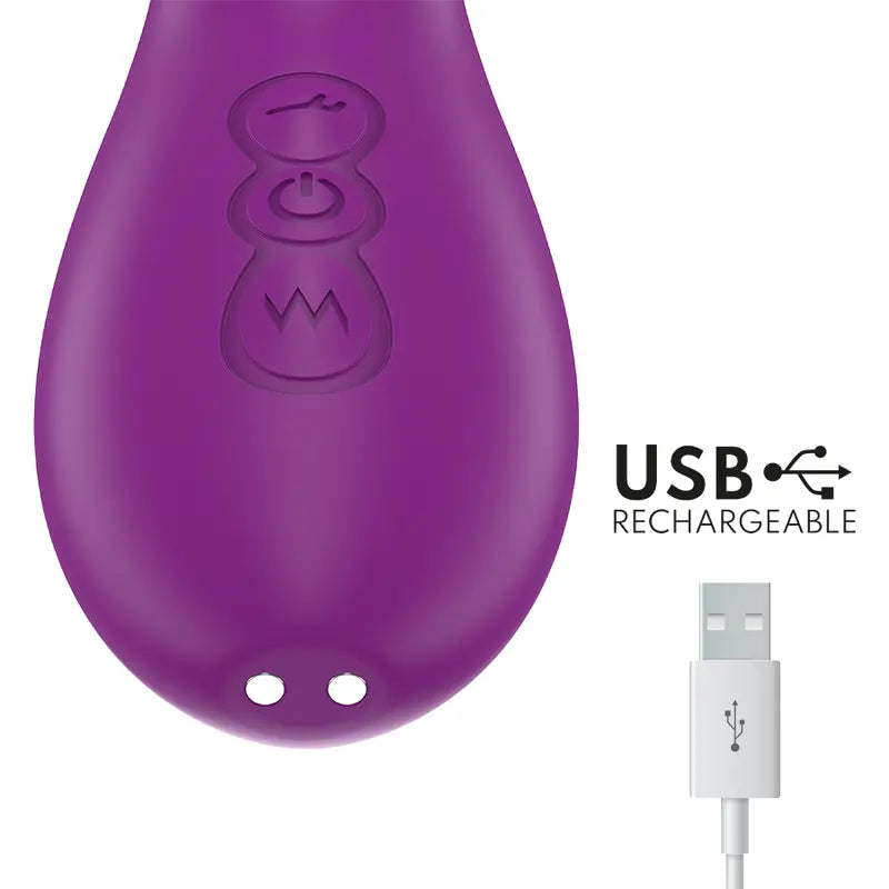 Vibromasseur Rabbit Ateneo Multifonction Violet - Intense