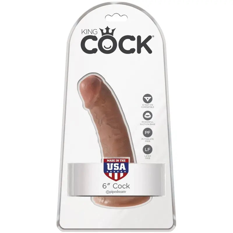 Gode Réaliste King Cock 15 cm Caramel - Pipedream