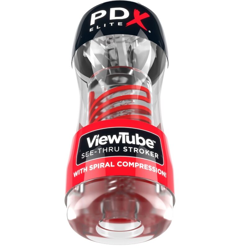 Masturbateur Stroker ViewTube 2 Spirale Transparent - PDX Elite