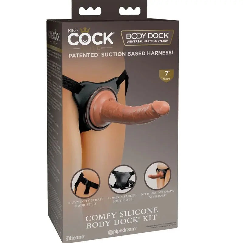 Harnais King Cock Elite avec Gode 17,8 cm - Pipedream