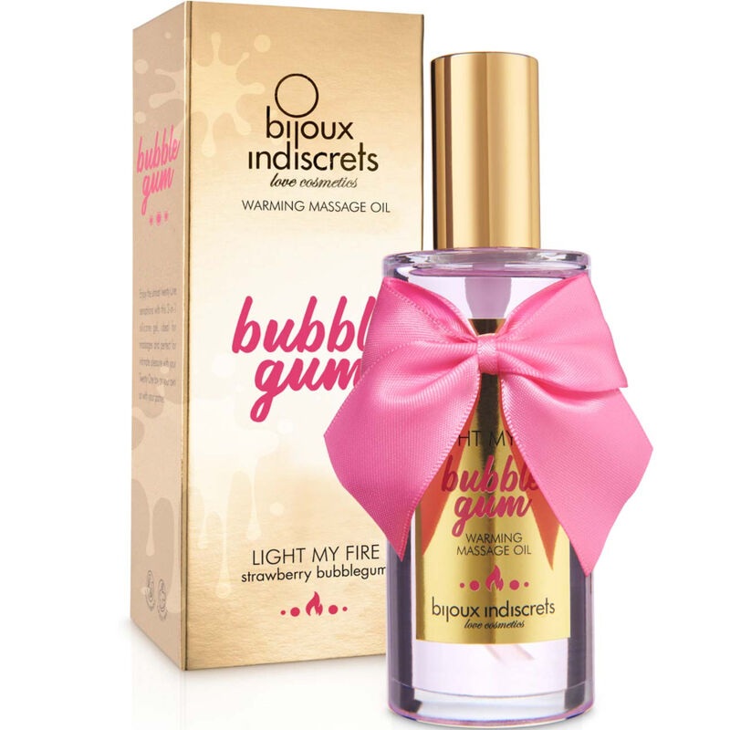 Bijoux Indiscrets - Huile de Massage Chauffante Light My Fire Bubble Gum
