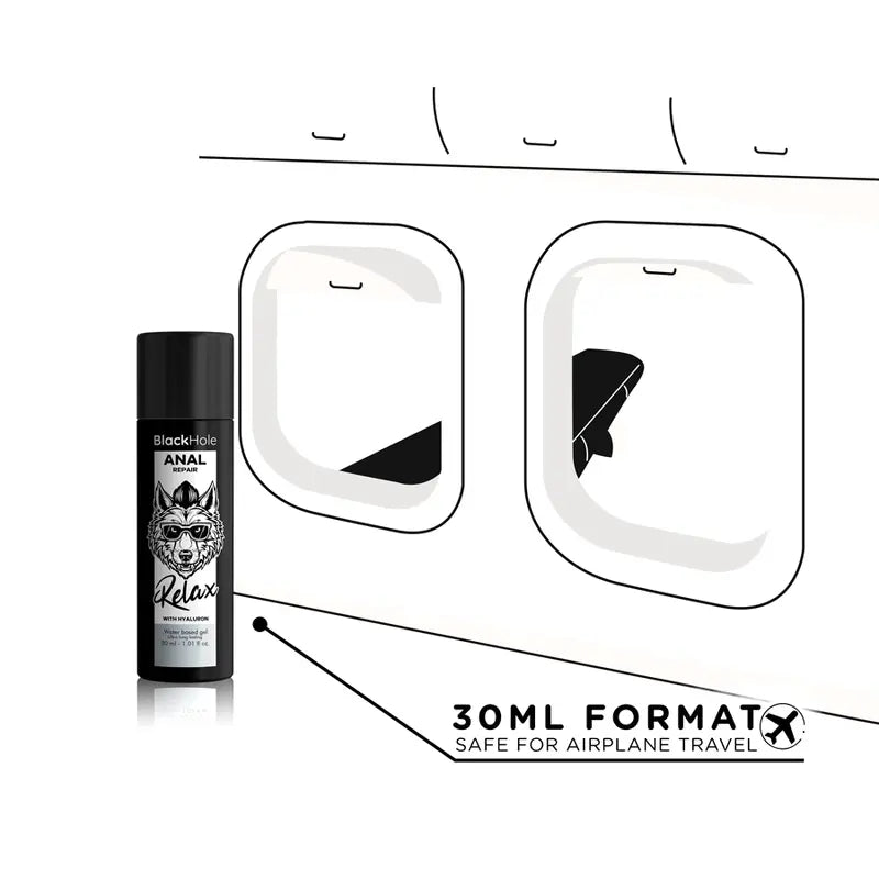 Black Hole - Lubrifiant Dilatateur Relax Réparation Anal à Base d’Eau - 30 ml