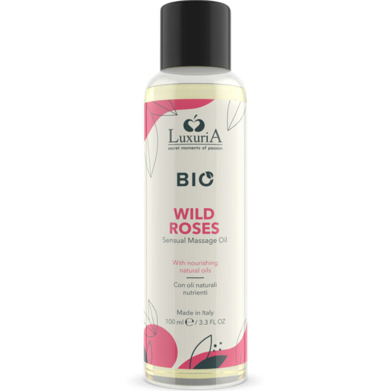 Intimateline Luxuria - Huile de massage bio Roses Sauvages - 100 ml
