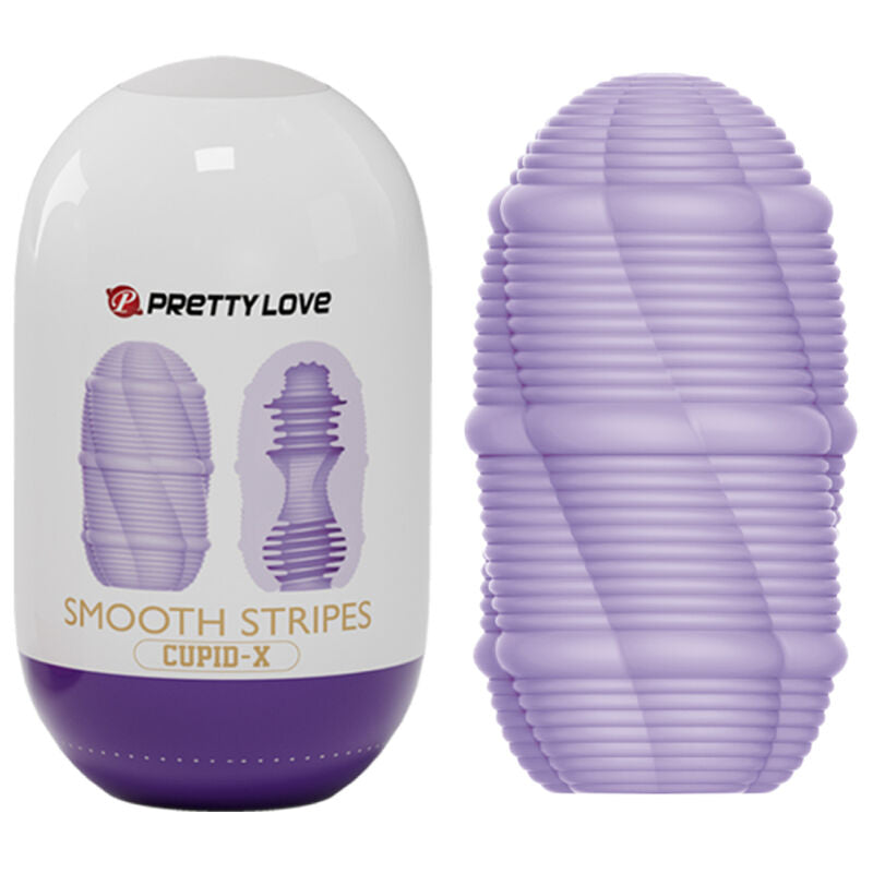 Masturbateur Oeuf Cupid Rayures Lisses - Pretty Love - PRETTY LOVE MALE