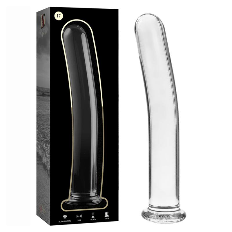Gode en Verre Nebula Modèle 17 Transparent 18,5cm - Ibiza