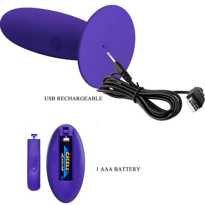 Plug Anal Vibrant Youth Plug Télécommandé Violet - Pretty Love - PRETTY LOVE YOUTH