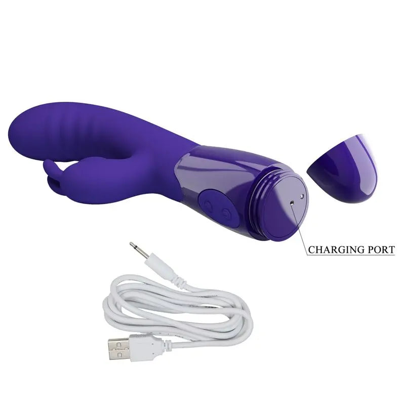 Vibromasseur Rabbit Cerberus Youth Violet - Pretty Love - PRETTY LOVE YOUTH