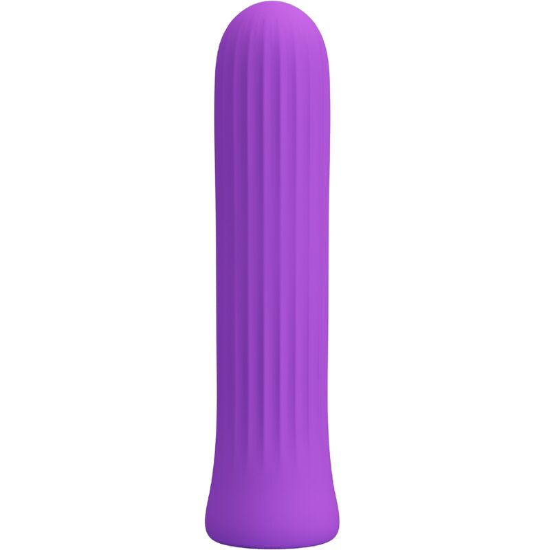 Pretty Love Mini Vibromasseur Blanche avec 12 Modes de Vibrations en Silicone Violet
