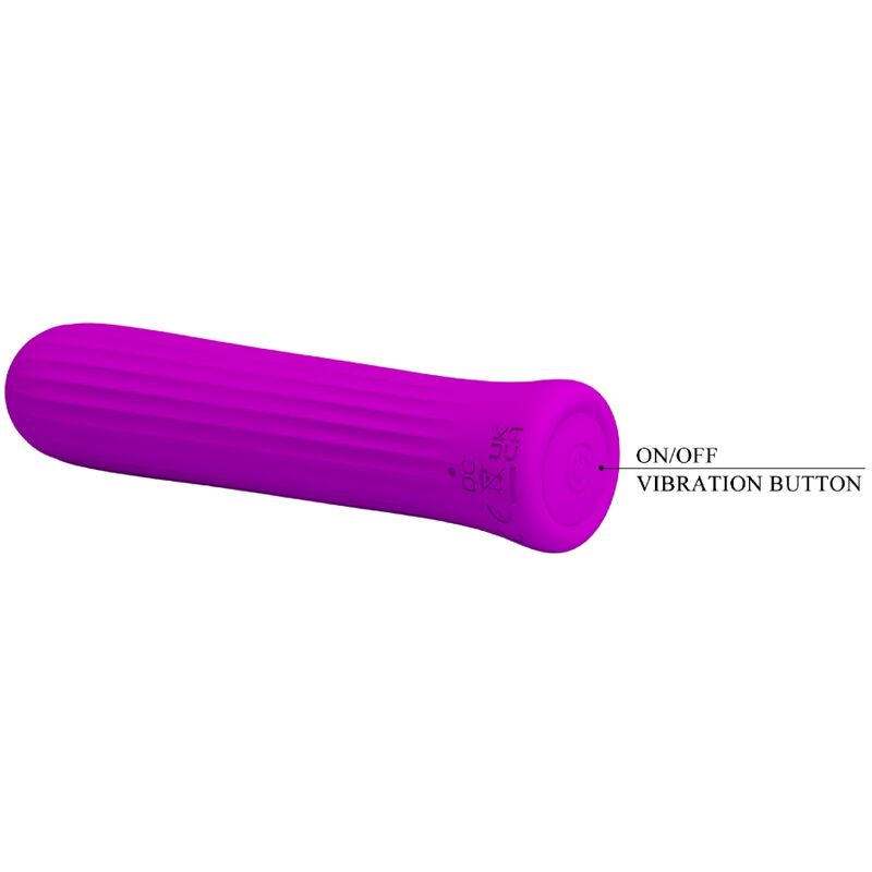 Pretty Love Mini Vibromasseur Blanche avec 12 Modes de Vibrations en Silicone Rose