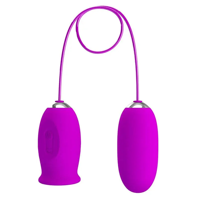 Pretty Love – Oeuf vibrant de poche avec stimulateur effet léchage – Rose