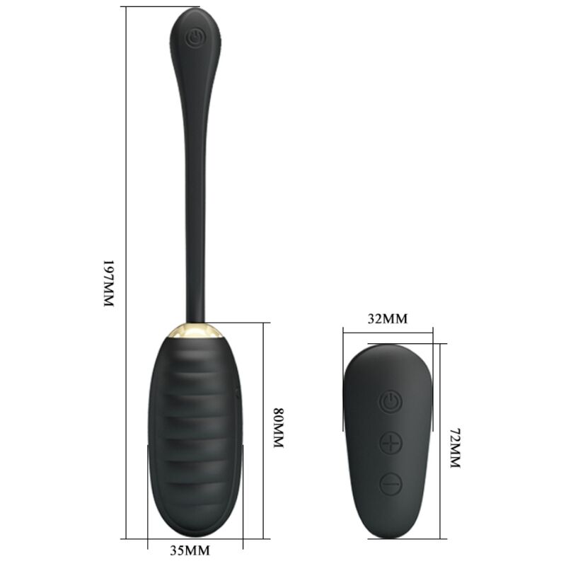 Pretty Love – Oeuf Vibrant de Luxe Rechargeable avec Télécommande – Or