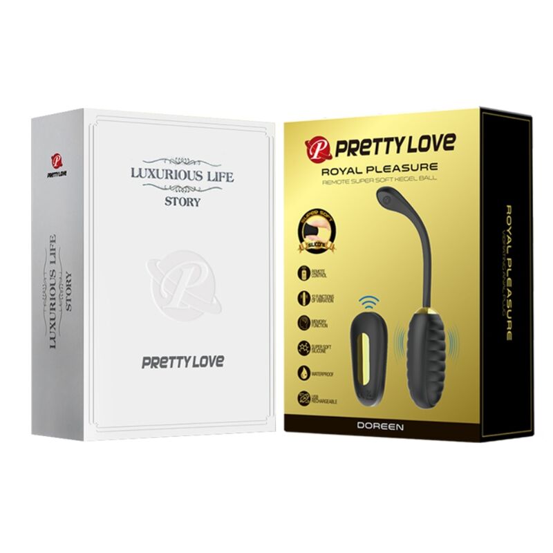 Pretty Love – Oeuf Vibrant de Luxe Rechargeable avec Télécommande – Or