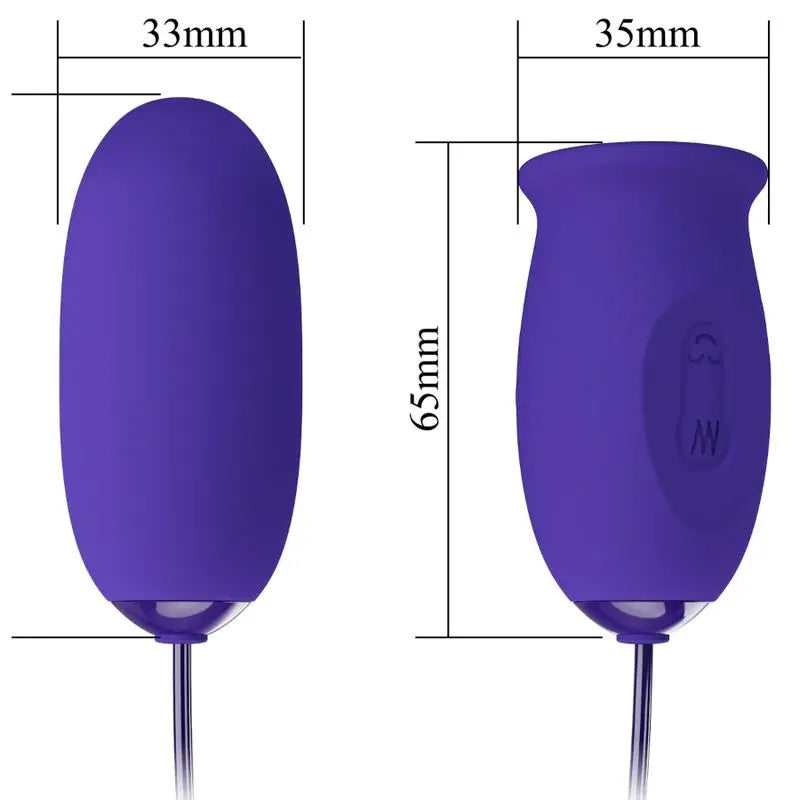 Pretty Love – Oeuf vibrant de Poche avec stimulateur effet léchage – Violet