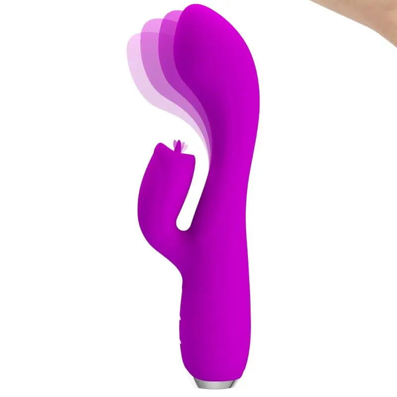 Vibrateur Lapin Rechargeable Gloria Imperméable Violet - Pretty Love - PRETTY LOVE C-TYPE