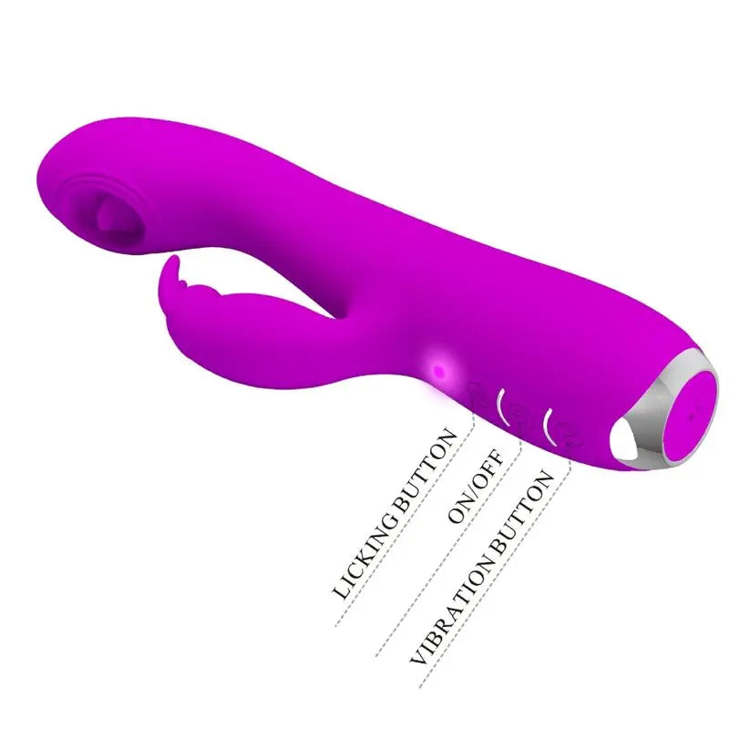 Vibrateur Stimulant Rachel Ondes Pulsantes Violet - Pretty Love - PRETTY LOVE C-TYPE