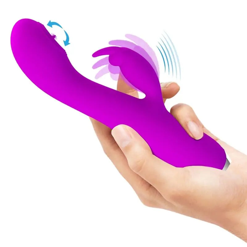 Vibrateur Stimulant Rachel Ondes Pulsantes Violet - Pretty Love - PRETTY LOVE C-TYPE