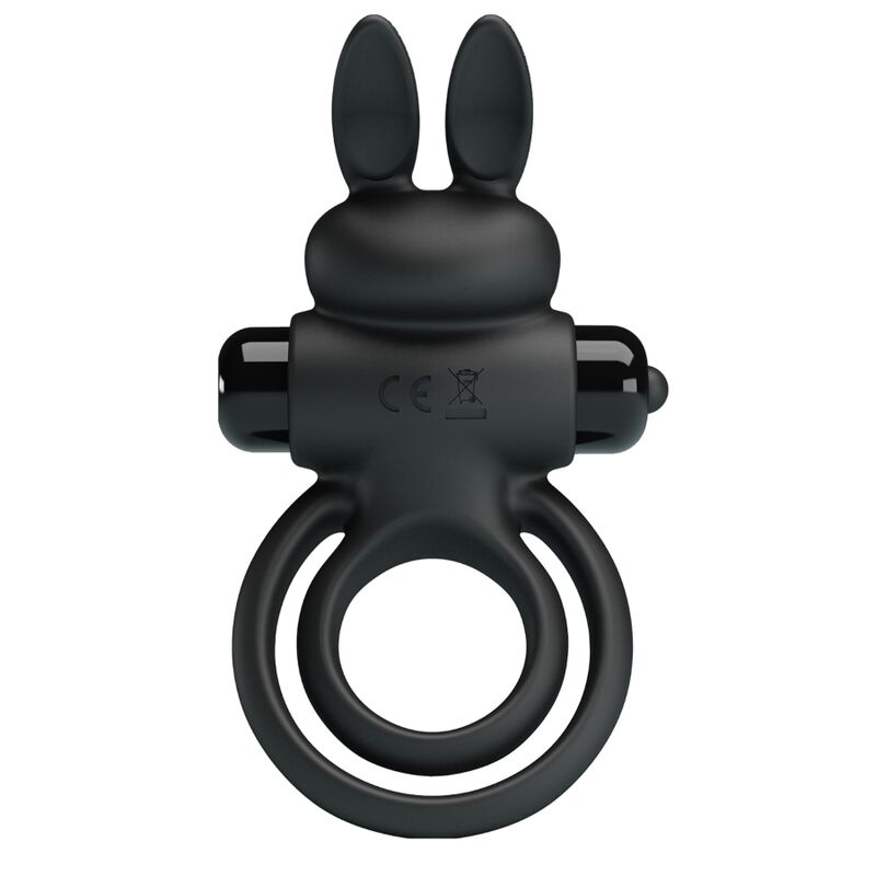Anneau Pénien Vibrant Pretty Love Rabbit Vibrator III Noir