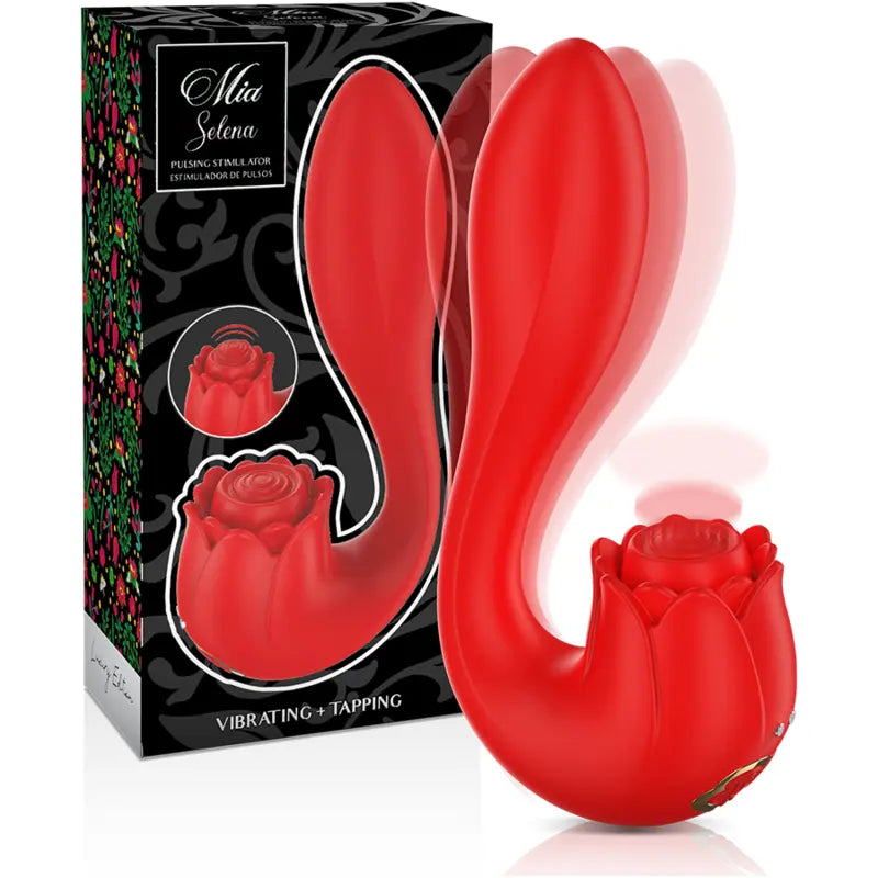 Stimulateur Clitoridien Selena Vibrant Tapping Rouge - MIA - MIA