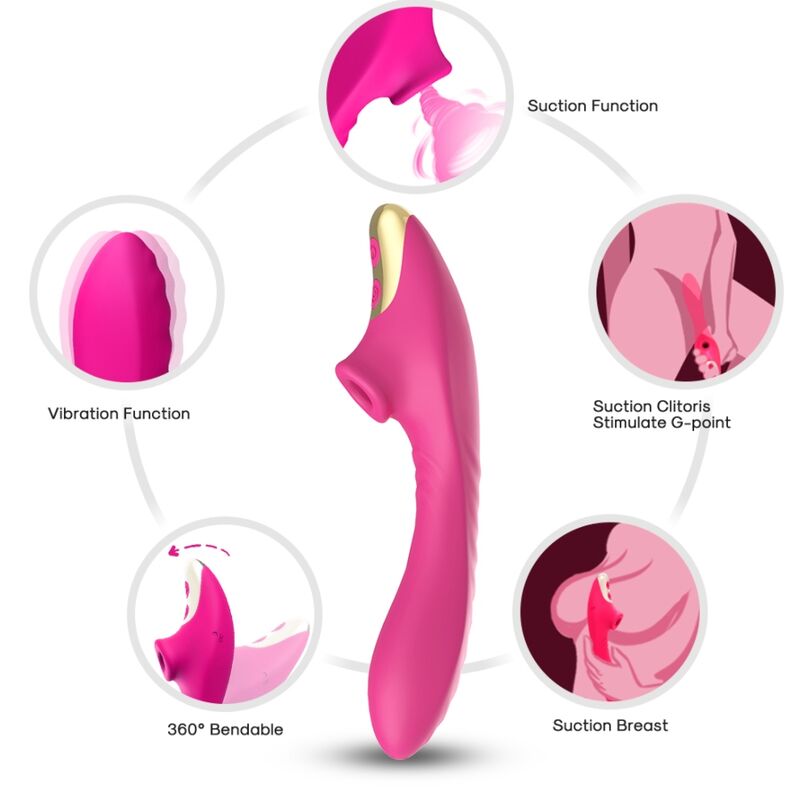 Stimulateur Clitoris Suçeur DuDu Fuchsia - Armony