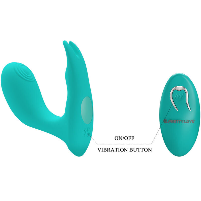 Vibromasseur Télécommandé Idabelle Bleu - Pretty Love - PRETTY LOVE BOTTOM