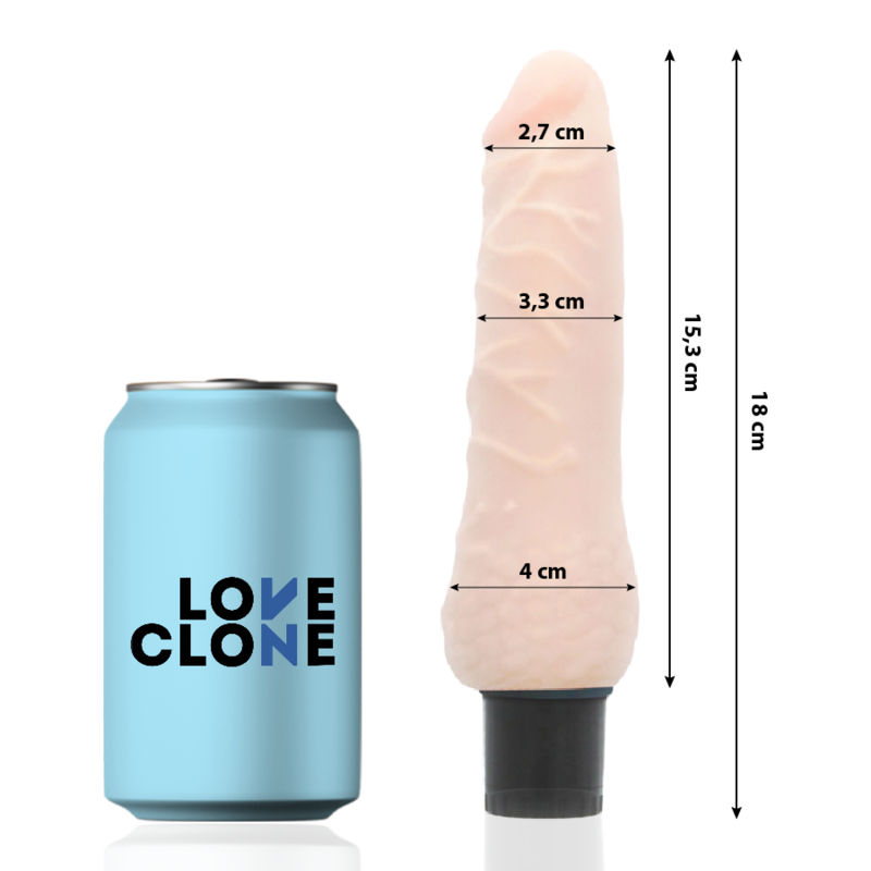 Vibromasseur autolubrifiant Loveclone Sven 18.5 cm - Loveclone - LOVECLONE