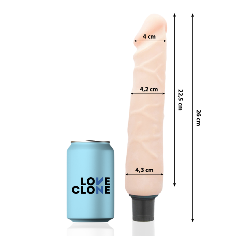Vibromasseur autolubrifiant Jansen 26 cm - Loveclone - LOVECLONE