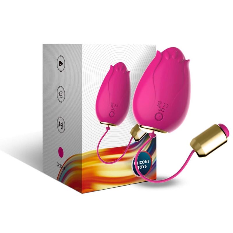 Armony - Œuf vibrant Télécommande en Silicone - Fuchsia