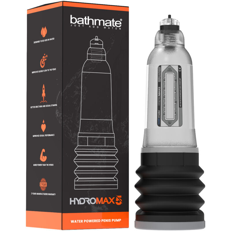Bathmate - Pompe à pénis Hydromax5 Transparent - 13 cm maximum