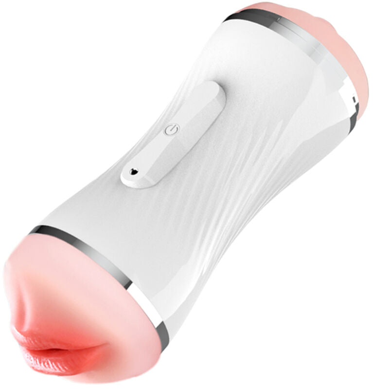 Armony – Masturbateur Homme Virbant Bouche & Vagin - Blanc