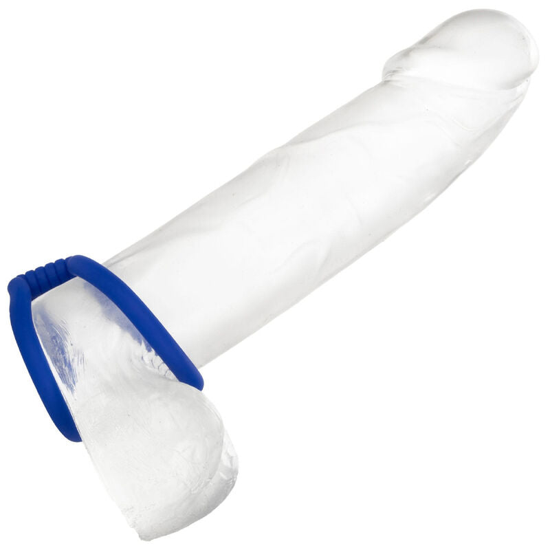 Anneau Pénien Admiral Cage Double Cock Bleu - CalExotics