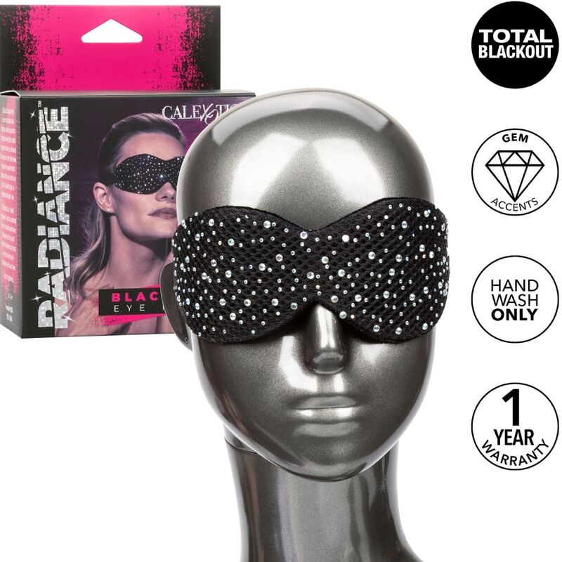 Masque Occultant Radiance Strass Noir - CalExotics