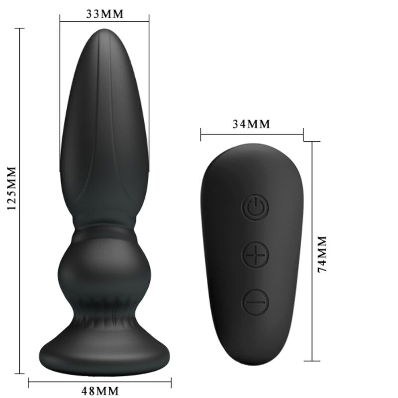 Mr Play - Stimulateur Prostate avec télécommande Noir