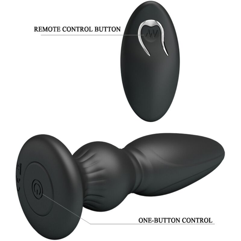 Mr Play - Stimulateur Prostate avec télécommande Noir