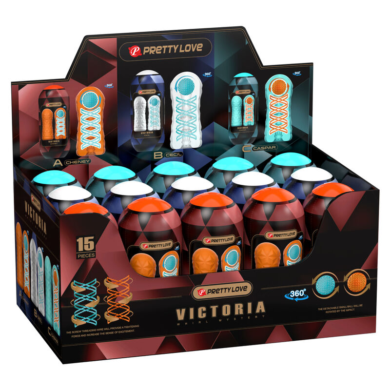 Masturbateurs Victoria Pack 15 Pièces - Pretty Love - PRETTY LOVE MALE