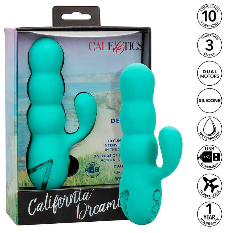 Vibromasseur Rabbit Del Mar Diva Aqua Green - CalExotics