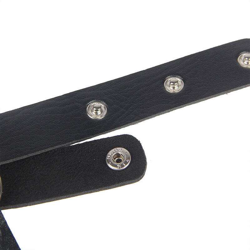 Harnais Poitrine Chaîne S Cuir Noir Taille Unique - Subblime - SUBBLIME FETISH