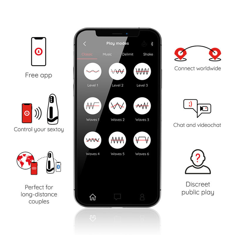 Masturbateur Rechargeable Seoul 10 Vitesses Connecté - Oninder - ONINDER