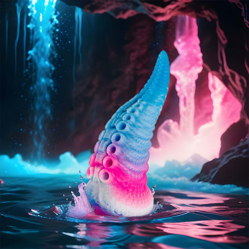 Gode Fantasy Tentacule Bleu Phorcys, Compact & Sensuel - Epic