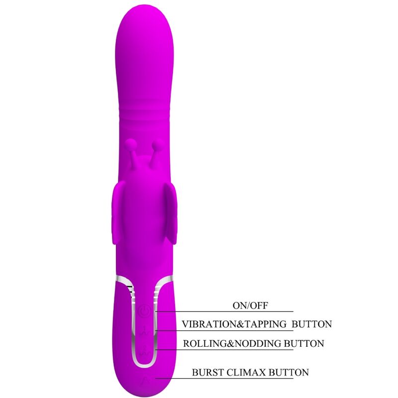 Vibromasseur Rabbit Pretty Love Papillon Fuchsia - Pretty Love