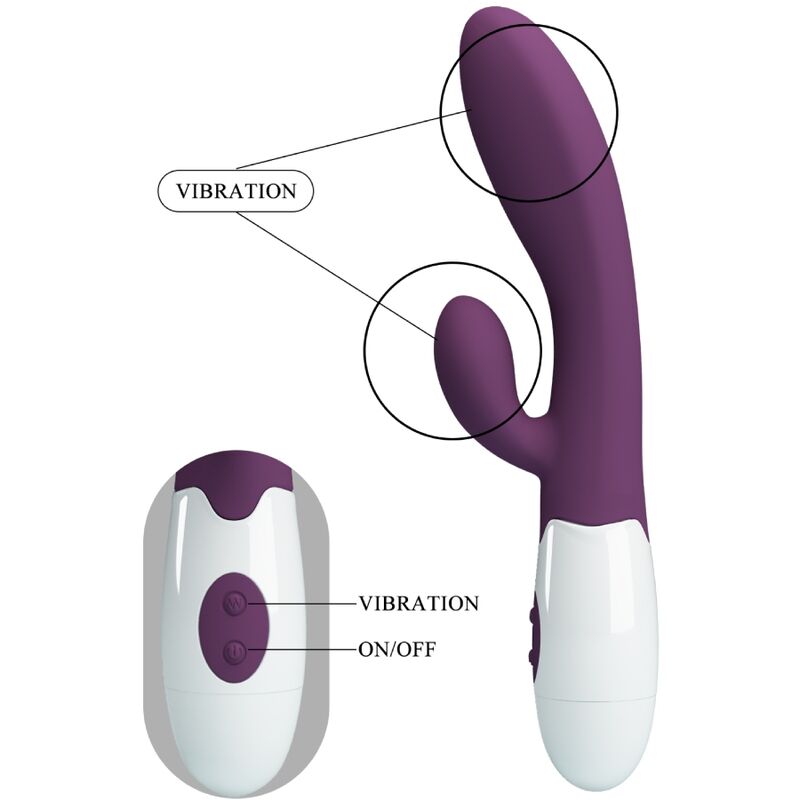 Vibromasseur Rabbit Alvis Violet - Pretty Love