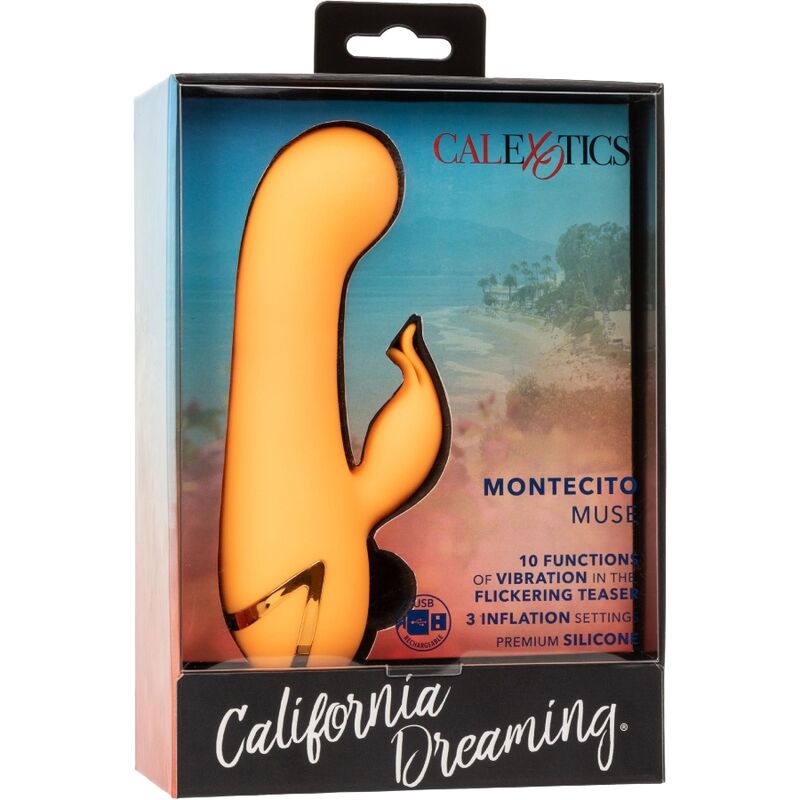 Vibromasseur Lapin Montecito Muse Orange - CalExotics