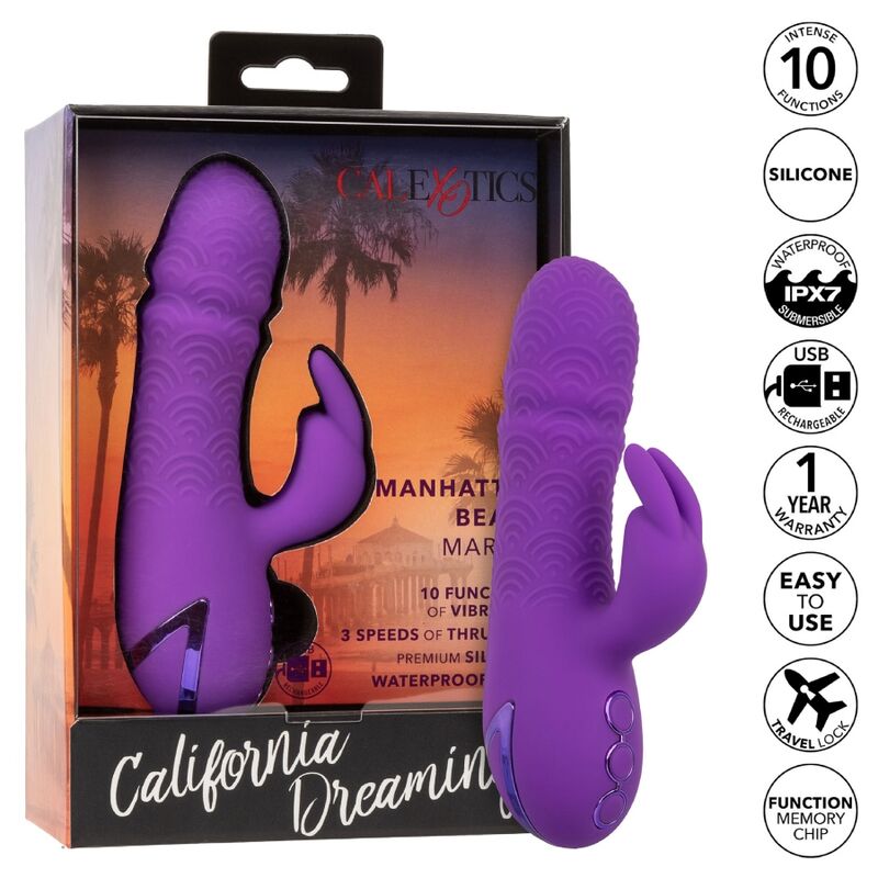 Vibromasseur Rabbit Manhattan Beach Marvel Violet - CalExotics